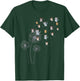 Cat Cat Girls Cute Dandelion Flower T-Shirt - T-Shirt | Forest