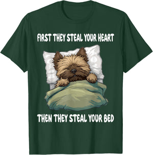 Cairn Terrier Sleeping Pajamas Nightgown T-Shirt - T-Shirt | Forest