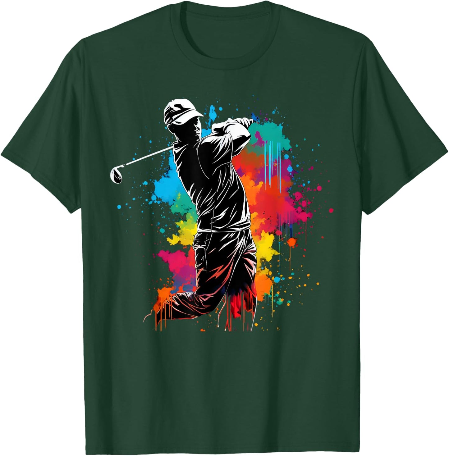 Colorful Golfer Boy on Golf T-Shirt - T-Shirt | Forest