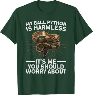 Funny Ball Python Women Snake Lover Reptile Animal T-Shirt - T-Shirt | Forest
