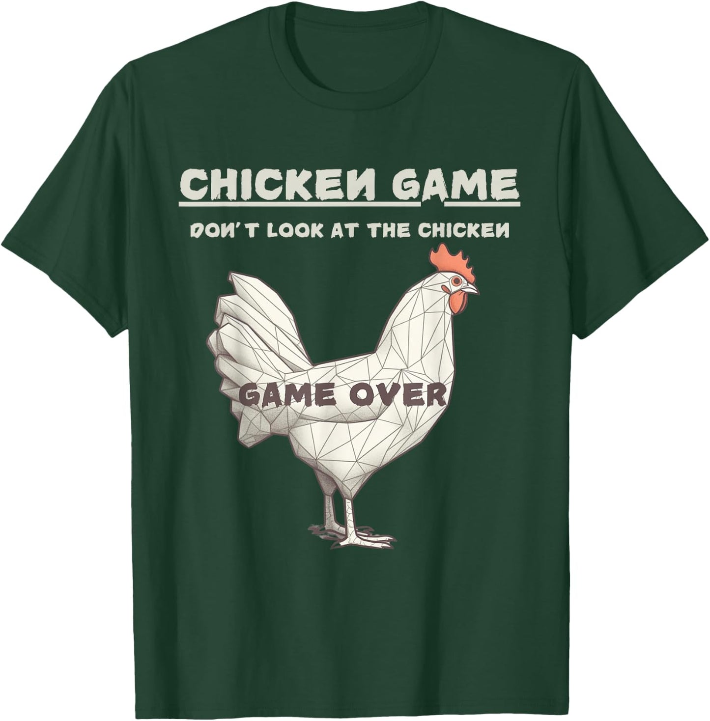 A Design Chicken Game Don't Look At This Chicken Game Over Black Adult T-Shirt - T-Shirt | Forest
