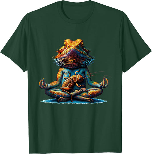 Meditating Bearded Dragon T-Shirt - T-Shirt | Forest