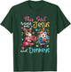 Girl Runs On Jesus And Donkeys Cute Flowers Christian Cross T-Shirt - T-Shirt | Forest