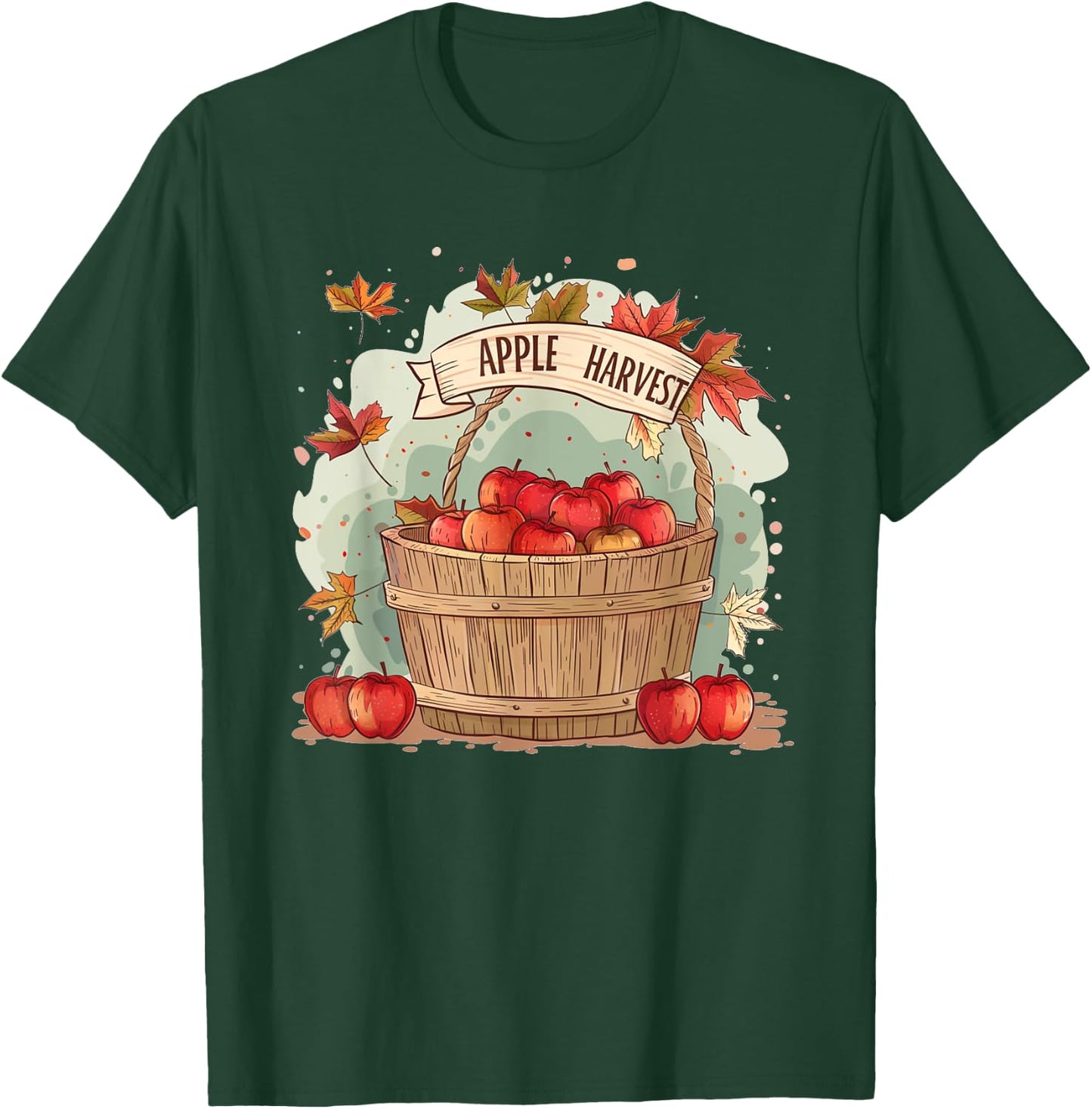 Funny Apple Box Costume for Apples Harvest Season T-Shirt - T-Shirt | Forest