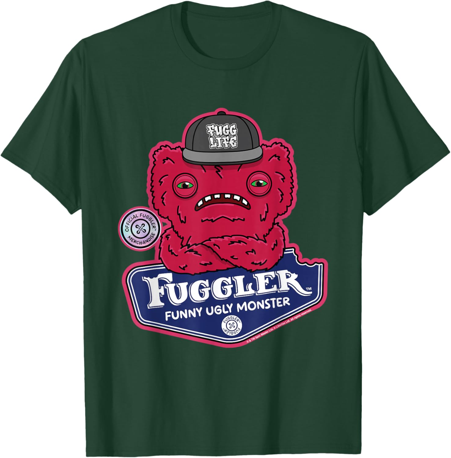 Fuggler Fugg Life Wide Eyed Weirdo -Adults T-Shirt - T-Shirt | Forest