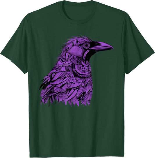 Crow Raven Corvid Lover Gothic Corvidcore Blackbird Birders T-Shirt - T-Shirt | Forest