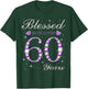 Blessed By God For 60 Years Old 60th Birthday Party B-day T-Shirt - T-Shirt | Forest