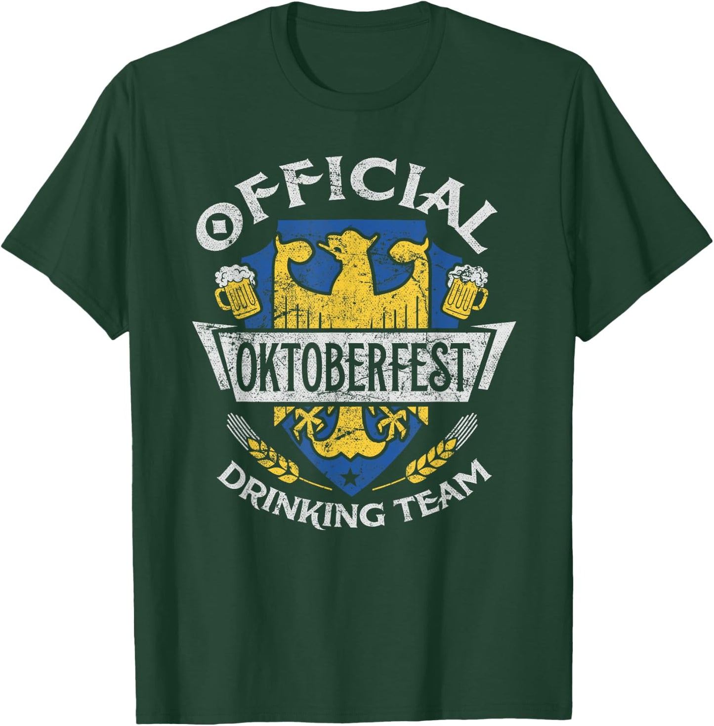 Oktoberfest Official Drinking Team Shirt German Beer Men T-Shirt - T-Shirt | Forest