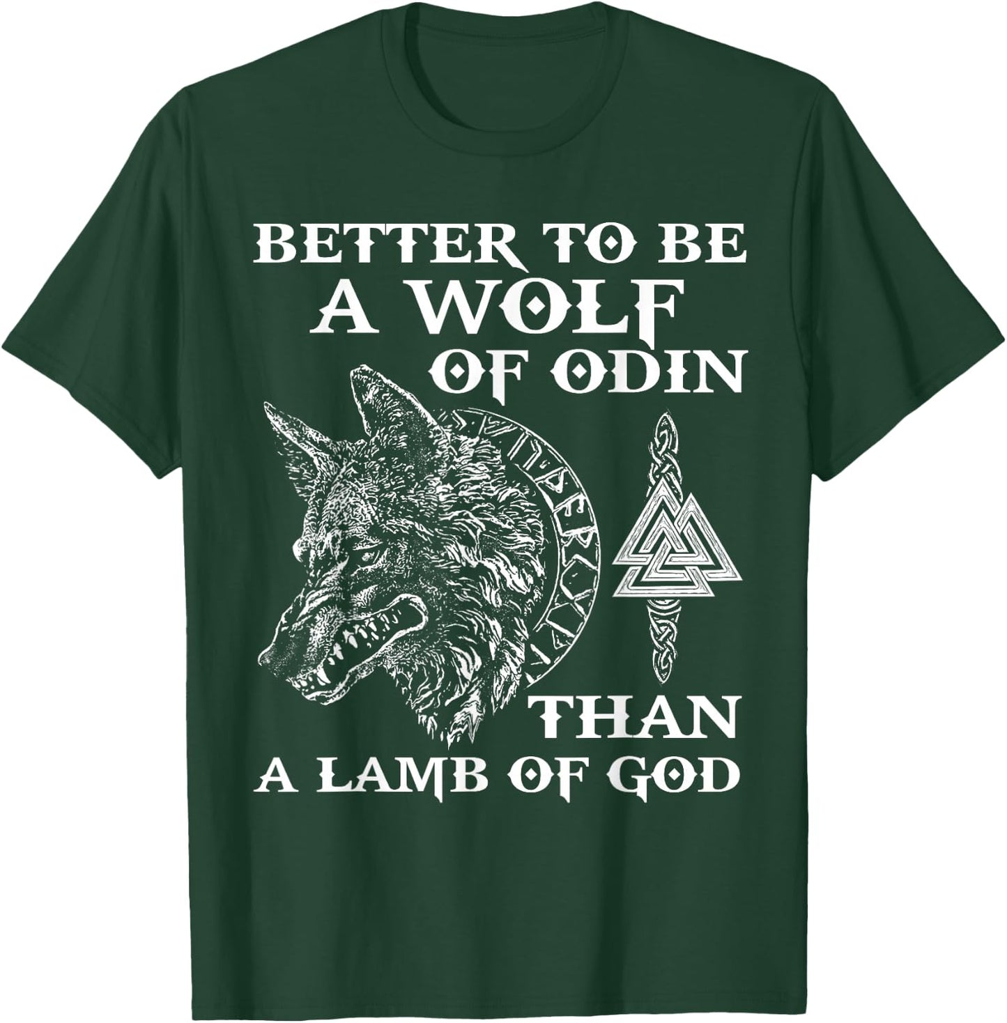 VIKINGS RISE - WOLF OF ODIN - NORSE MYTHOLOGY Gift . T-Shirt - T-Shirt | Forest