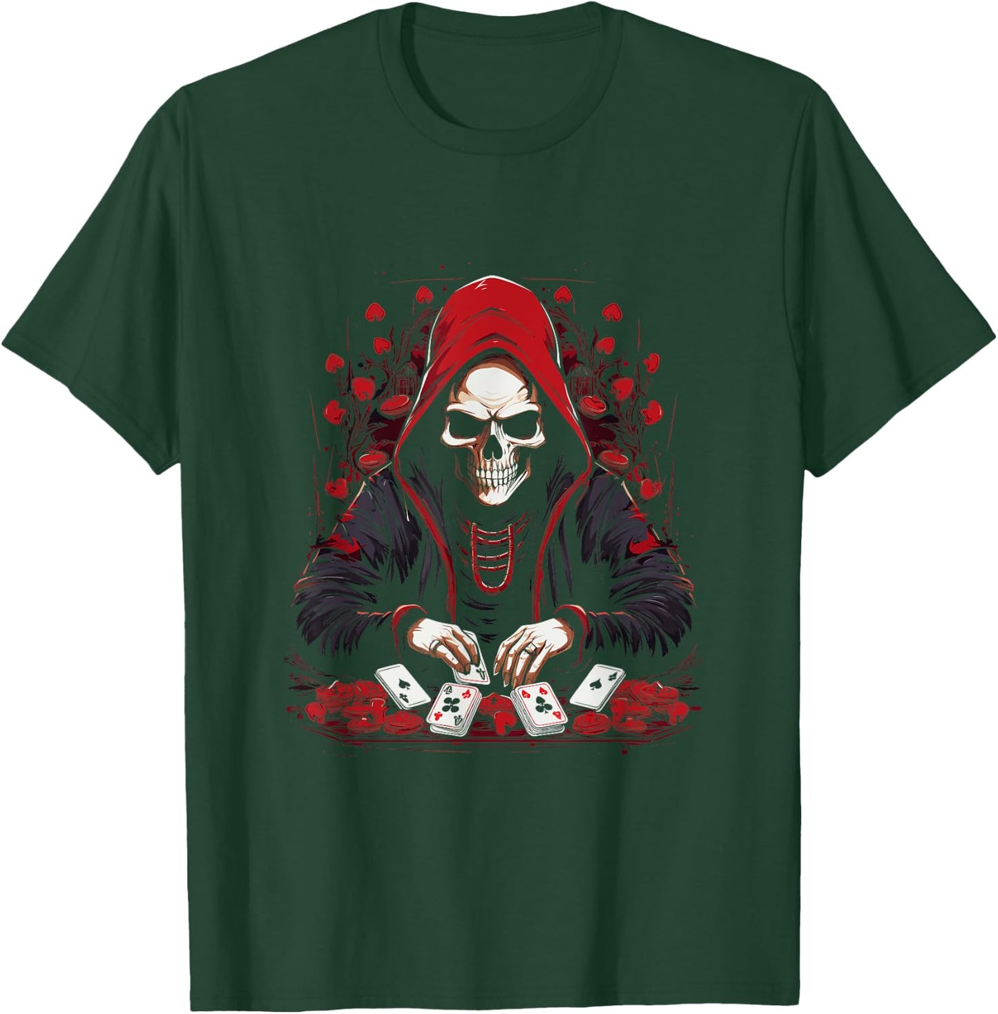 Funny Poker Card Player Casino Gambler Poker T-Shirt - T-Shirt | Forest