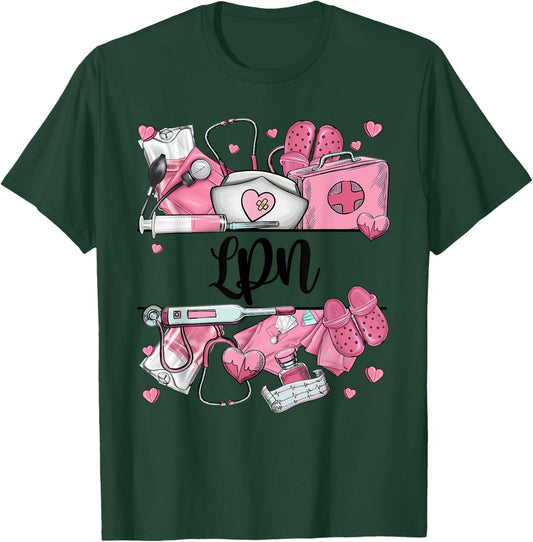 NURSE'S DAY LPN Appreciation NURSE WEEK 2024 T-Shirt - T-Shirt | Forest