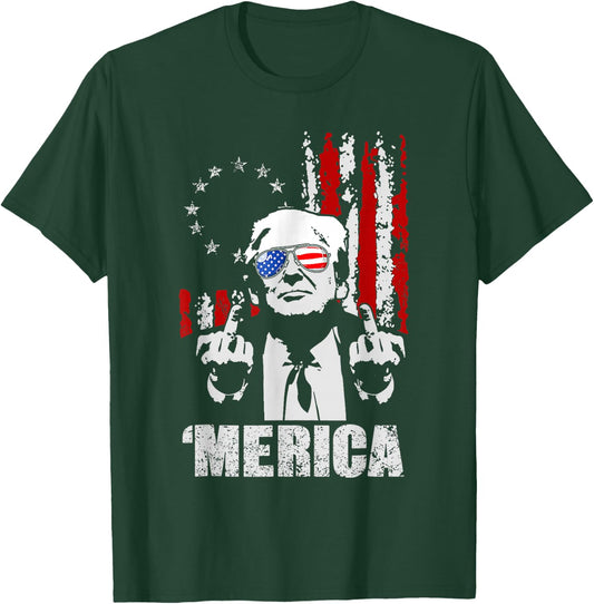 Funny Trump Arrest This Donald Trump Middle Finger President T-Shirt - T-Shirt | Forest