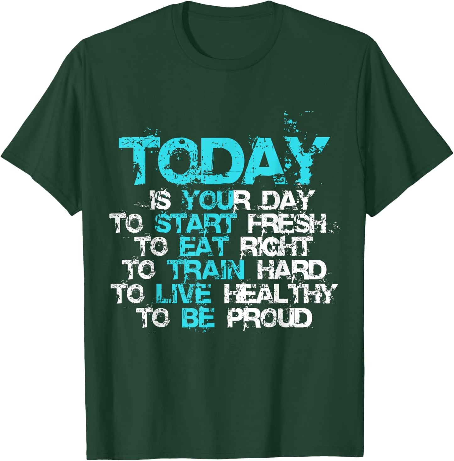 Gym Motivation Workout Quote Motivational Fitness Lover Gift T-Shirt - T-Shirt | Forest