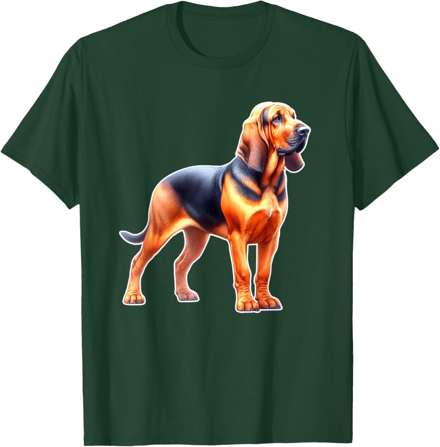 Bloodhound Dog T-Shirt - T-Shirt | Forest
