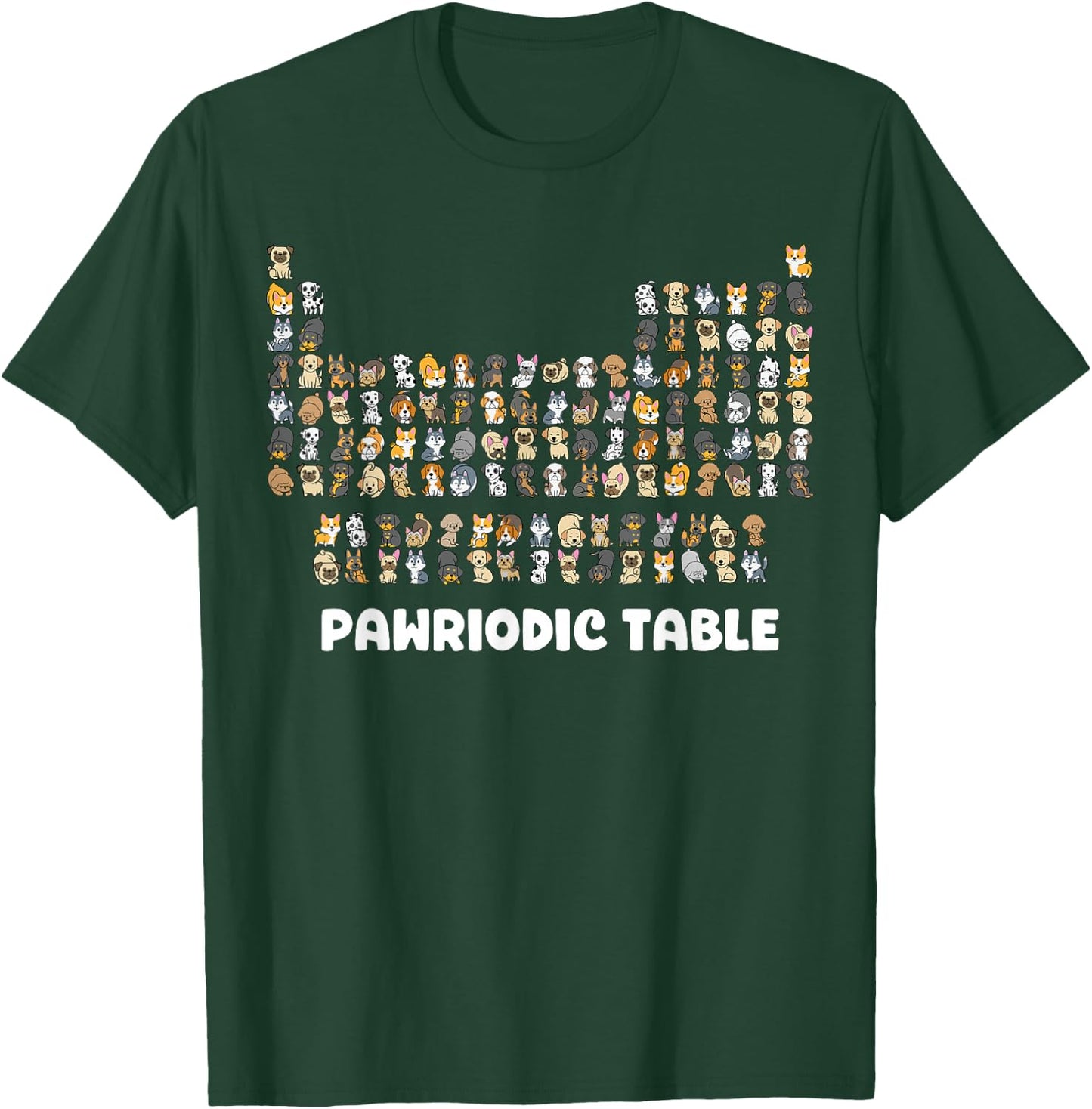 Periodic Table Shirt Chemistry Dog Periodic Table of Element T-Shirt - T-Shirt | Forest