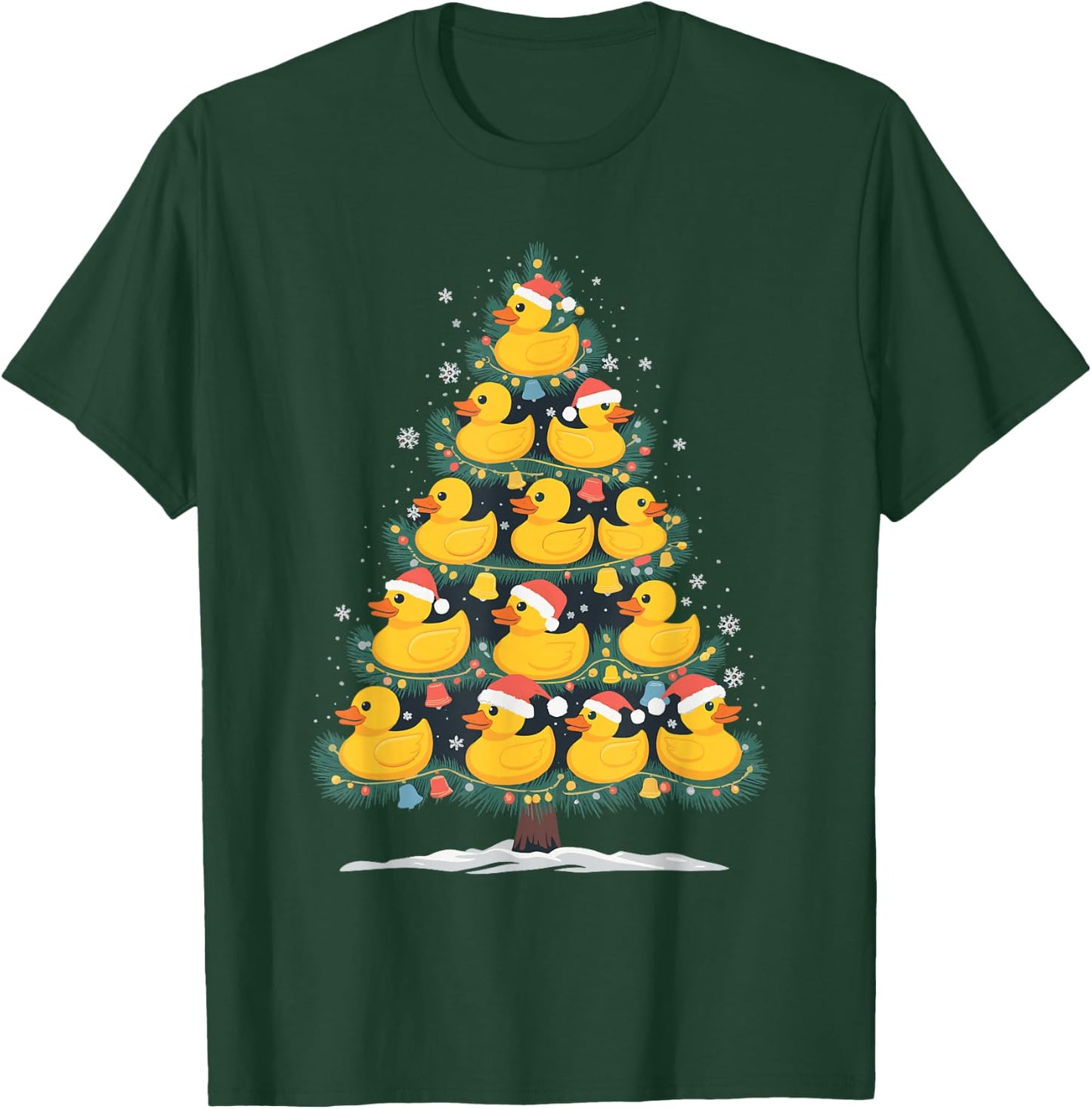 Rubber Duck Christmas Tree T-Shirt - T-Shirt | Forest