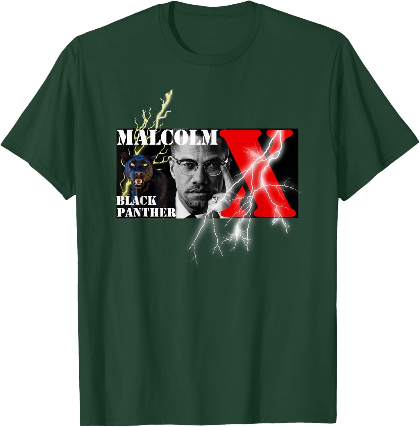 Brooklyn Bridge Hip Hop Store Malcolm X 002 -Kids Black T-Shirt - T-Shirt | Forest