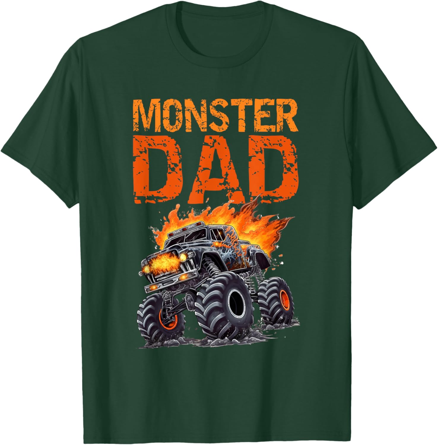 Monster Truck Dad Father's Day Men T-Shirt - T-Shirt | Forest