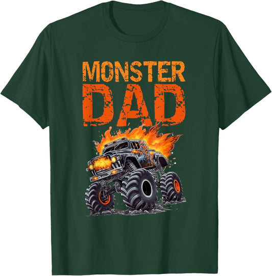Monster Truck Dad Father's Day Men T-Shirt - T-Shirt | Forest
