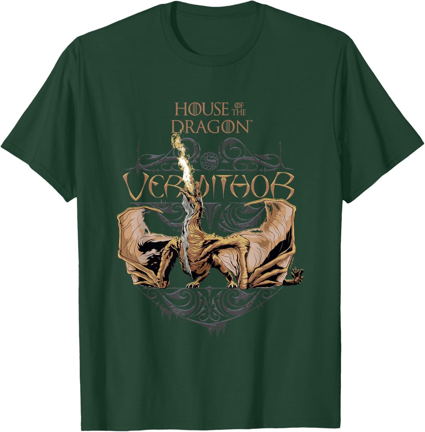 House of the Dragon Iconic Majestic Vermithor Chest Poster T-Shirt - T-Shirt | Forest