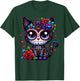 Dia De Los Muertos Cinco De Mayo Cat Sugar Skull Men Women T-Shirt - T-Shirt | Forest