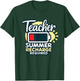 Teacher Summer Recharge Required Last day School Women Funny T-Shirt - T-Shirt | Forest