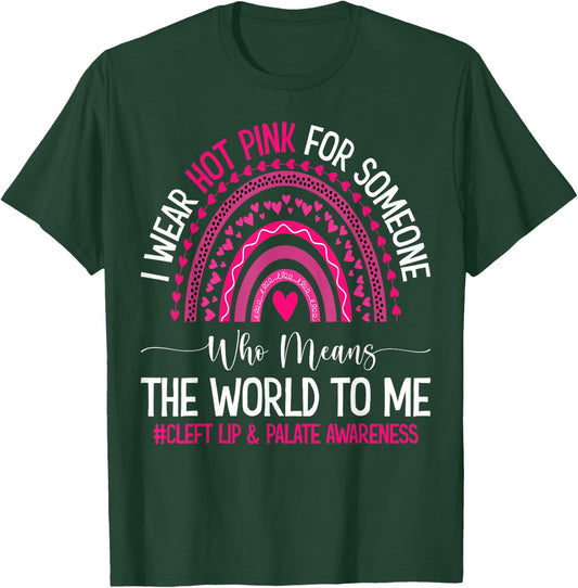 Cleft Ribbon Cleft Strong Cleft Palate Surgery Cleft Warrior T-Shirt - T-Shirt | Forest