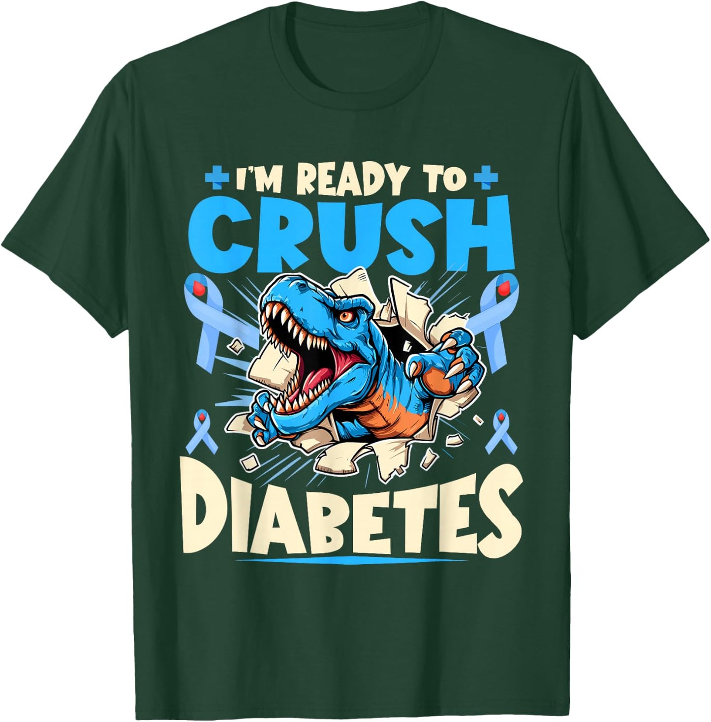 Diabetic Kids Toddler Diabetes Awareness T1D Warrior T-Shirt - T-Shirt | Forest