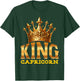 King Capricorn Goat Zodiac Sign Crown T-Shirt - T-Shirt | Forest