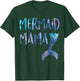 Mermaid Mama Tail Matching Mermaid Squad Birthday Party T-Shirt - T-Shirt | Forest