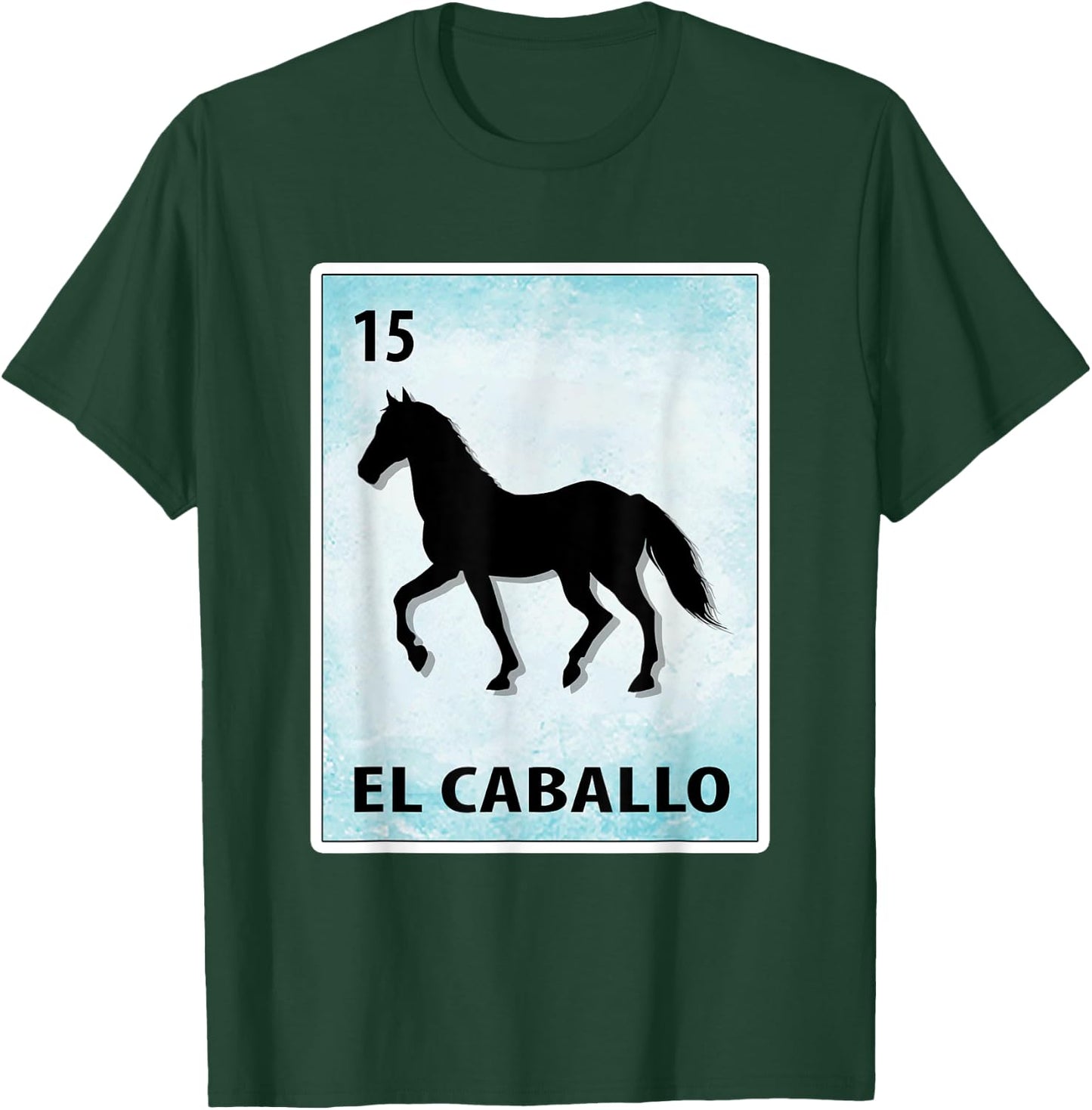 El Caballo Mexican Horse Cards T-Shirt - T-Shirt | Forest