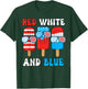 Red White Blue Popsicle 4th July Patriotic Boy American Flag T-Shirt - T-Shirt | Forest