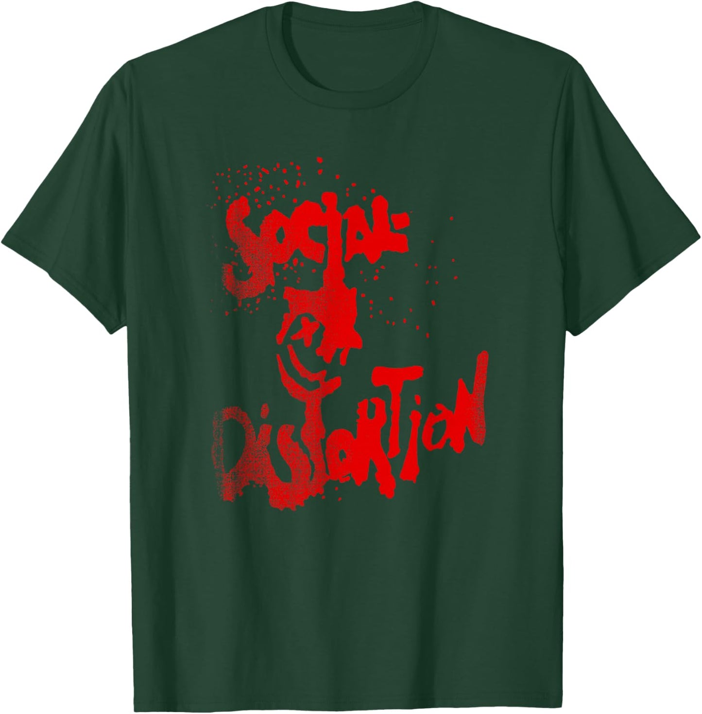 Official Social Distortion Red Splatter Smiley T-Shirt - T-Shirt | Forest