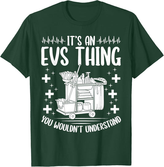 EVS Operator EVS Technician Badge Buddy EVS Tech Essentials T-Shirt - T-Shirt | Forest