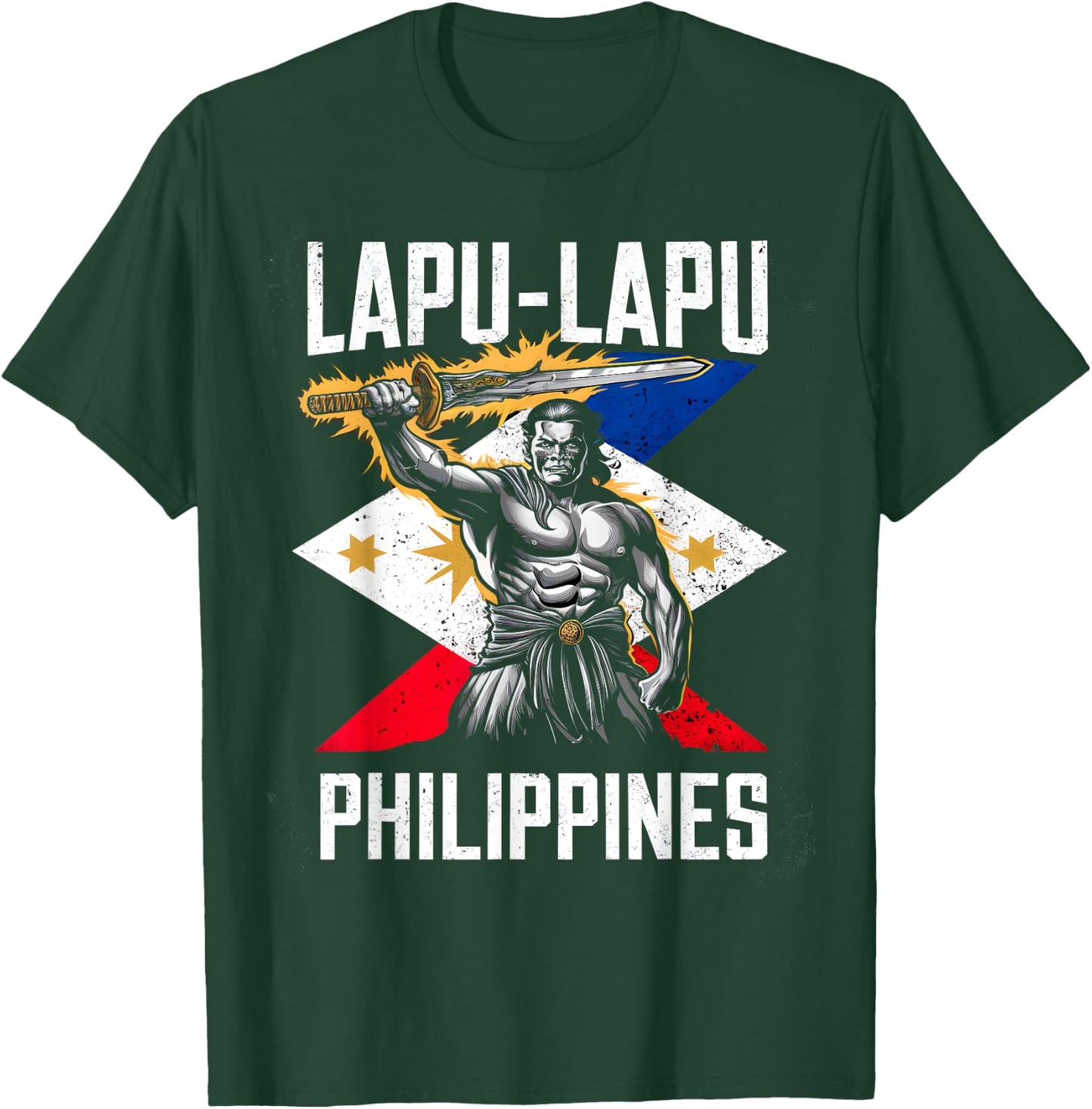 Love Gifts Lapu-Lapu Philippines -Adults Black T-Shirt - T-Shirt | Forest