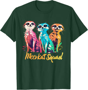 Meerkat Squad for Meerkat Lover Shirt | Cool Meerkat T-Shirt - T-Shirt | Forest