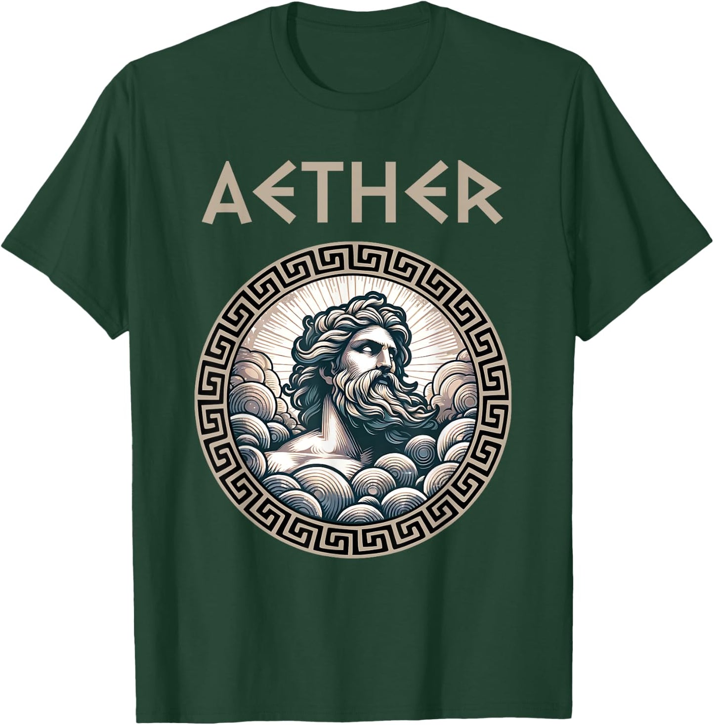 Aether Ancient Greek God of Light and the Primordial Heavens T-Shirt - T-Shirt | Forest