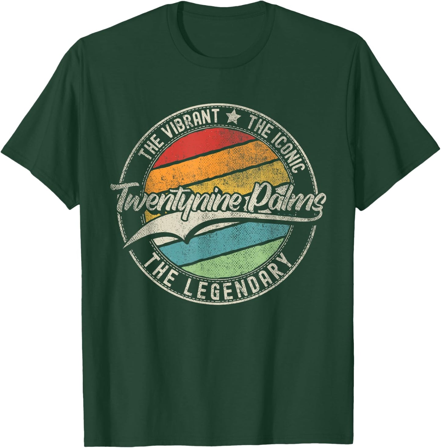 Twentynine Palms CA | California | Vintage Distressed T-Shirt - T-Shirt | Forest