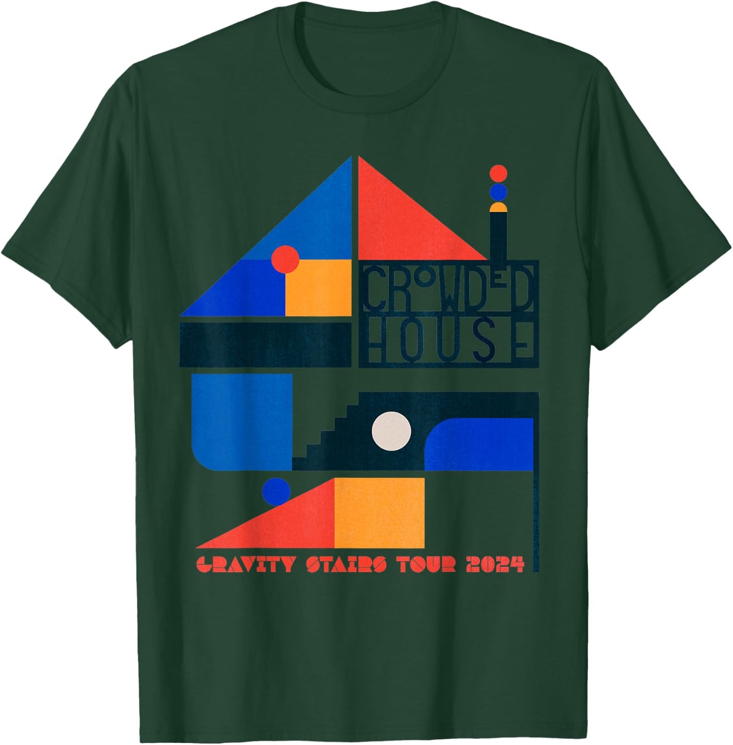 Crowded House – Gravity Stairs T-Shirt - T-Shirt | Forest