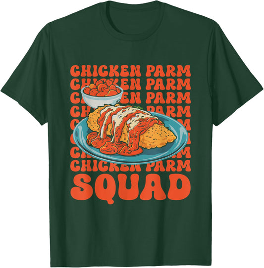 Italian Food Lover Chicken Parmesan Chicken Parm Squad T-Shirt - T-Shirt | Forest