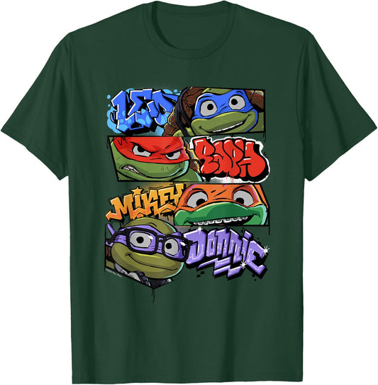 Teenage Mutant Ninja Turtles: Mutant Mayhem Graffiti Names T-Shirt - T-Shirt | Forest