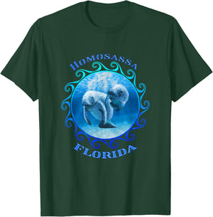 Homosassa Florida Vacation Swimming Manatees T-Shirt - T-Shirt | Forest