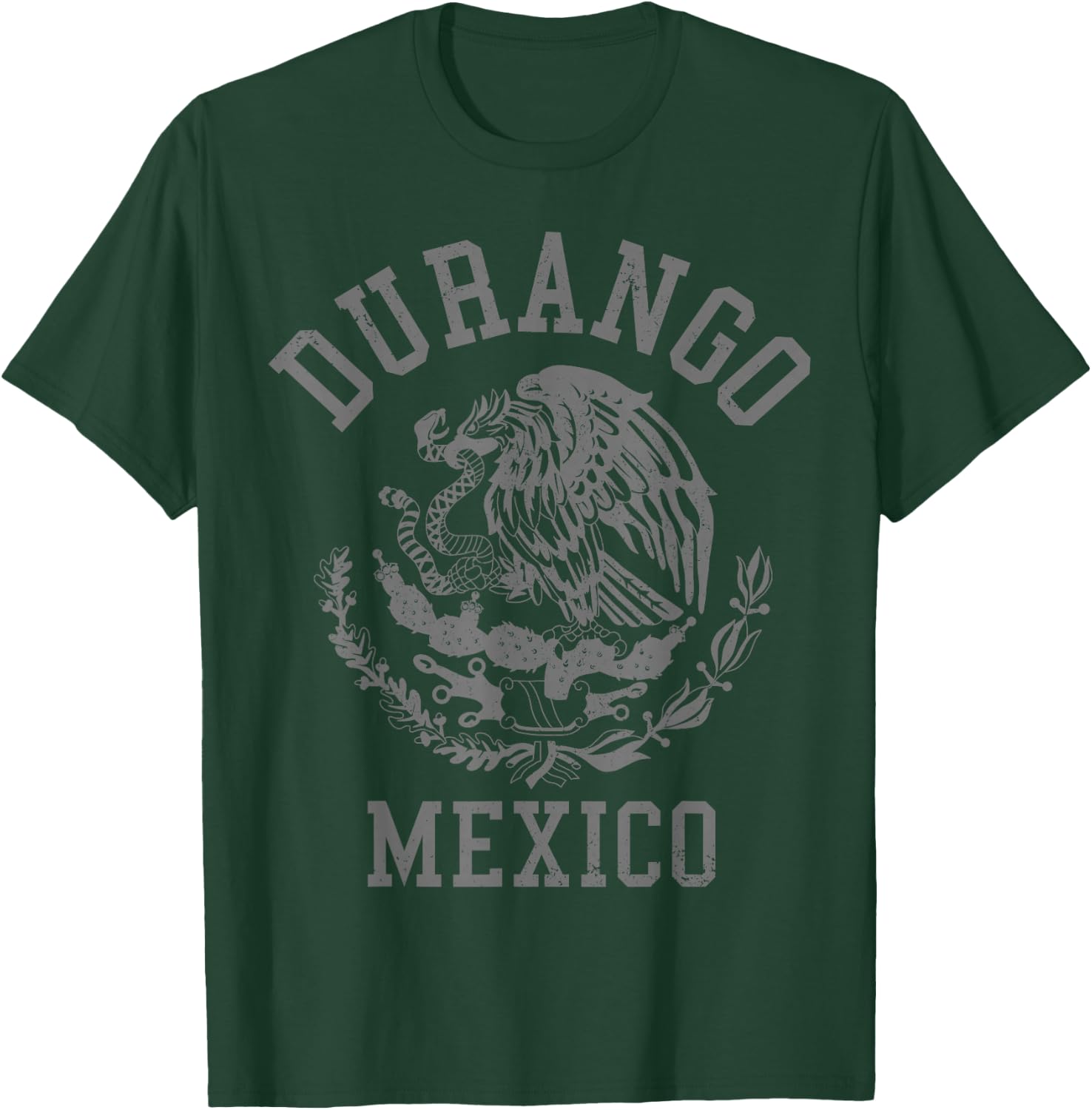 Durango Mexico Pride Mexican Flag Vintage T-Shirt - T-Shirt | Forest