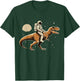 Astronaut Riding T-Rex Dinosaur Astro Space T-Shirt - T-Shirt | Forest