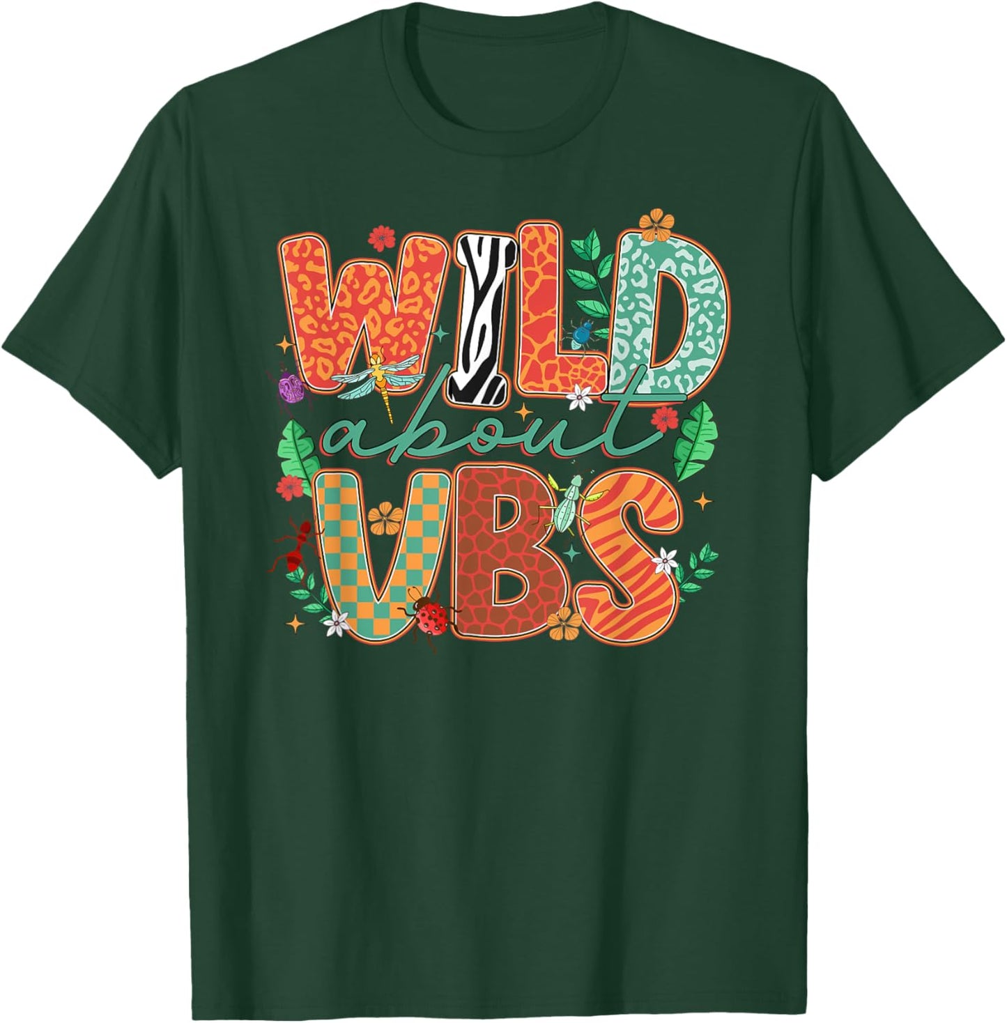 Wild About VBS Vacation Bible School Funny VBS 2025 T-Shirt - T-Shirt | Forest