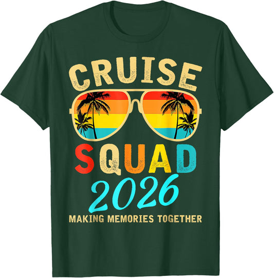 Cruise Squad 2026 Family Group Matching Summer Vacation T-Shirt - T-Shirt | Forest