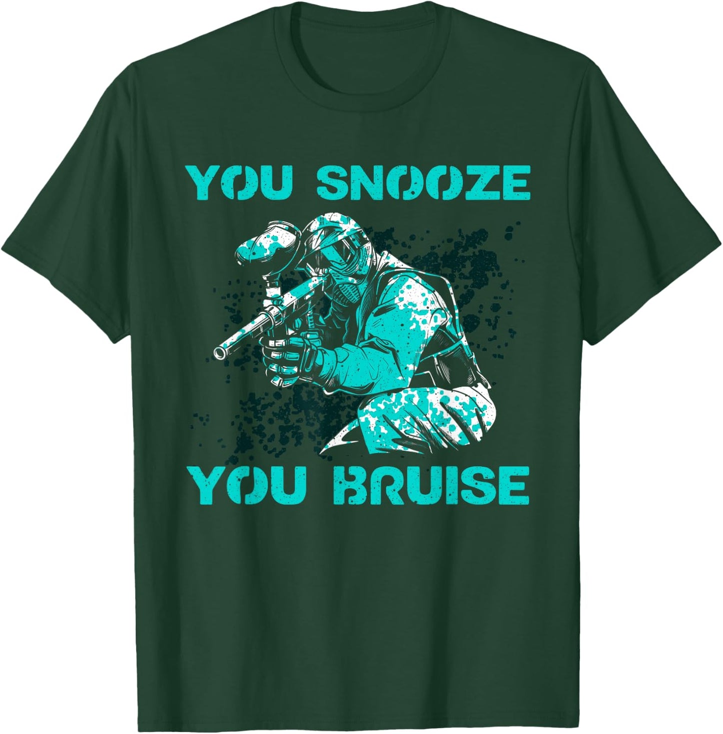 Funny Paintball Art Women Kids Paintball Player T-Shirt - T-Shirt | Forest