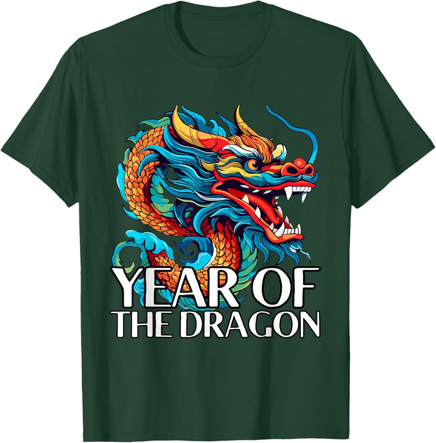 Chinese New Year Zodiac Horoscope Dragon 2025 Graphic T-Shirt - T-Shirt | Forest