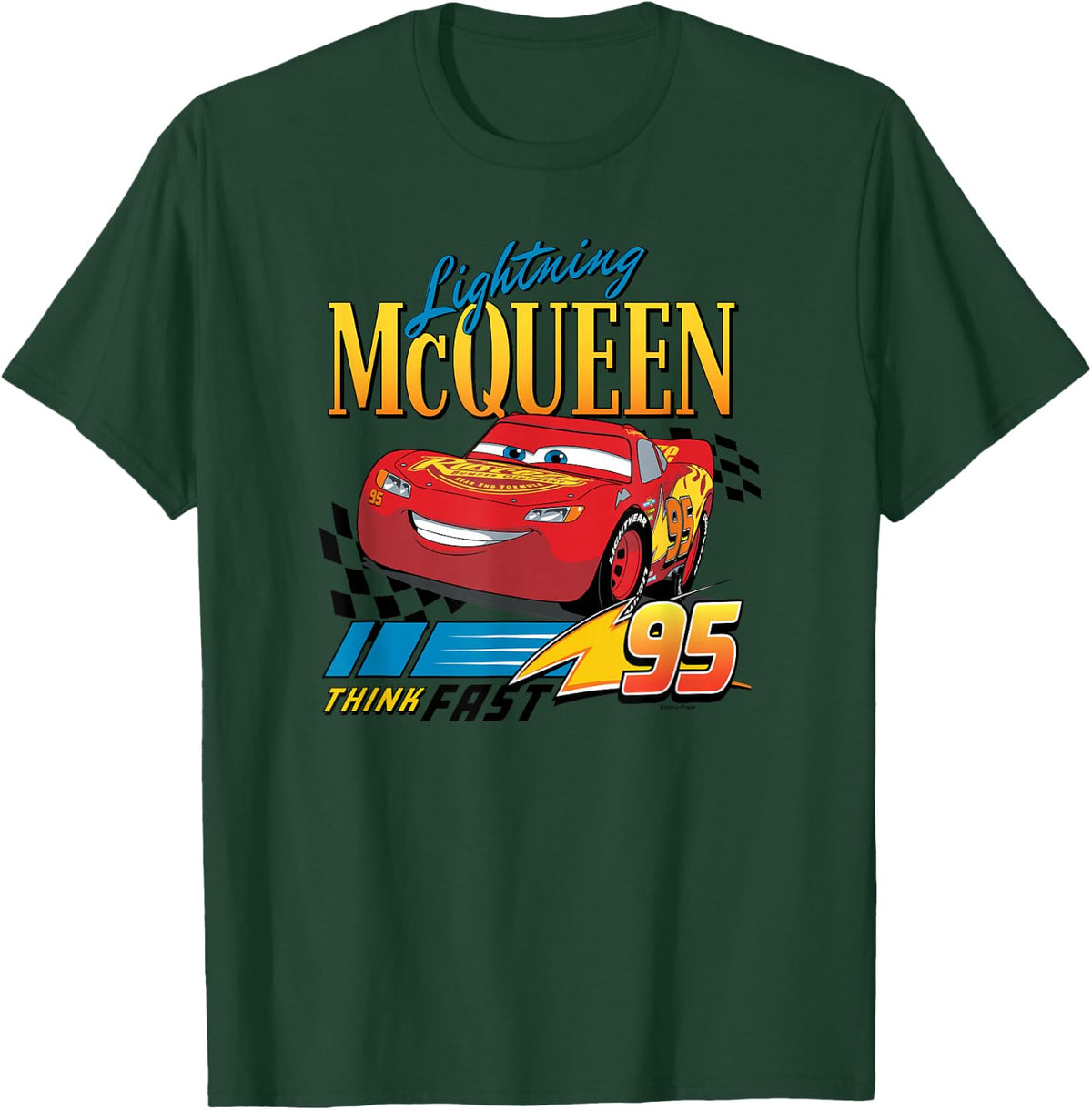 Cars - Lightning McQueen Think Fast T-Shirt - T-Shirt | Forest