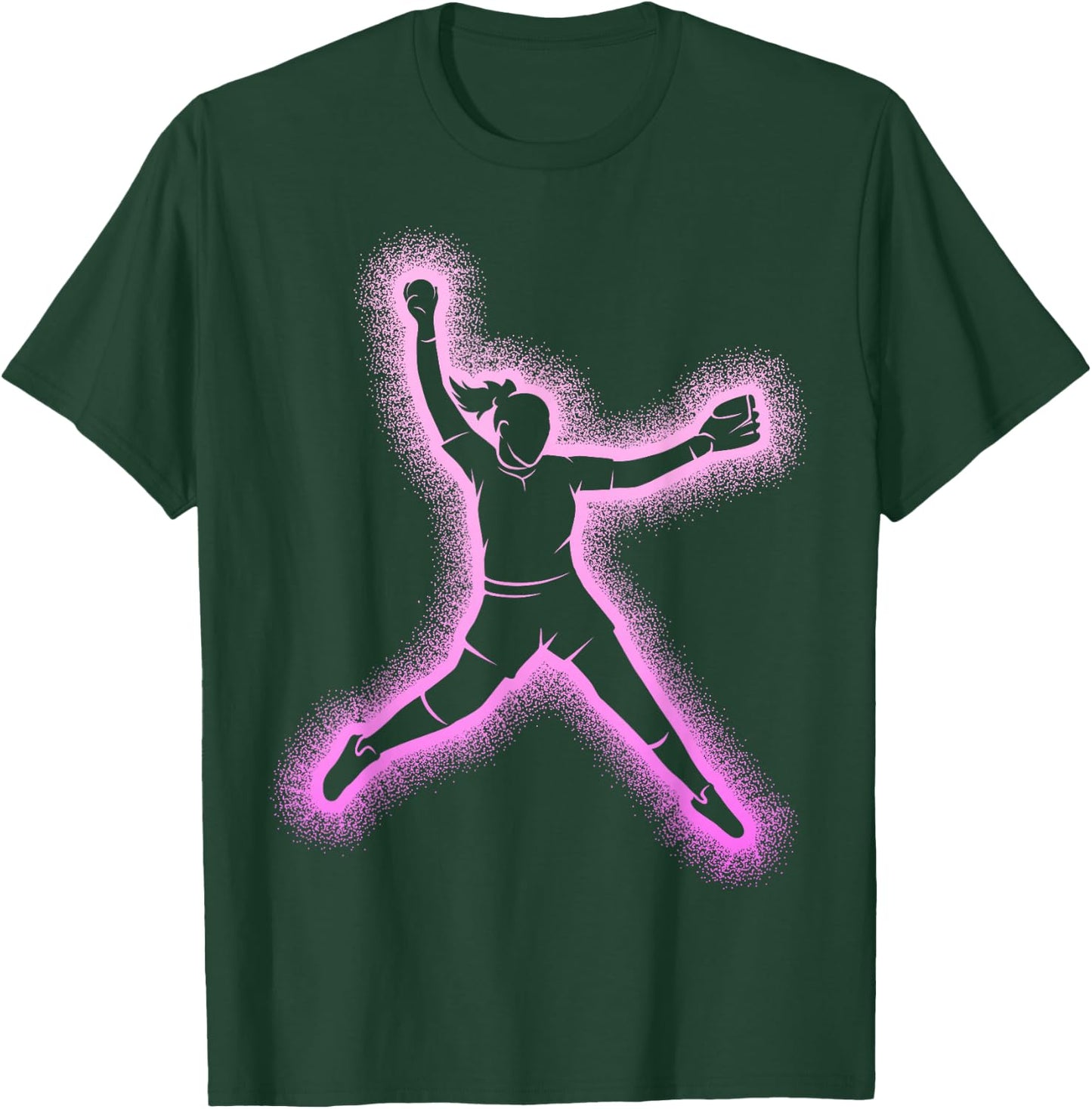 Softball Women Girls Kids T-Shirt - T-Shirt | Forest